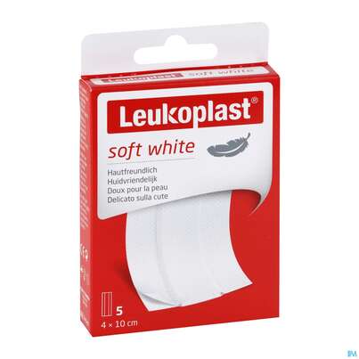 Sie sehen eine Packung Wundpflaster Leukoplast/soft 10cmx 4cm 7321819 5st, Produktbild: 03 Wundpflaster Leukoplast/soft 10cmx 4cm 7321819 5st, A-Nr.: 4369239 - 03