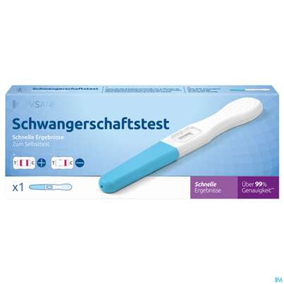 Sie sehen eine Packung Schwangerschaftstest Livsane Schnelle Ergebnisse 1st, Produktbild: 01 Schwangerschaftstest Livsane Schnelle Ergebnisse 1st, A-Nr.: 5333031 - 01