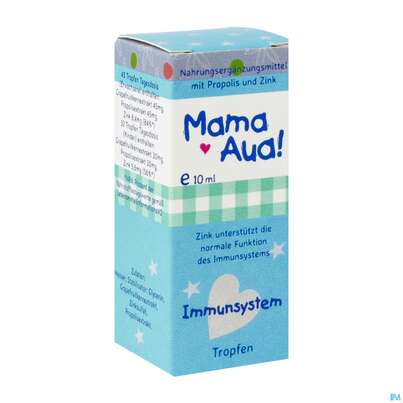 Sie sehen eine Packung Mama-aua Tropfen Immun 10ml, Produktbild: 02 Mama-aua Tropfen Immun 10ml, A-Nr.: 3971431 - 02