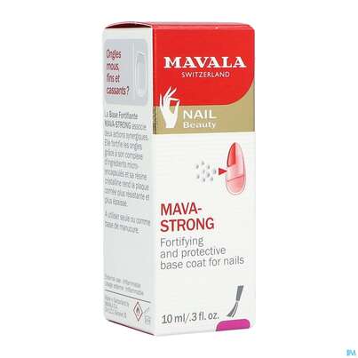 Sie sehen eine Packung Mavala Nagelhaerter Mava-strong O.formaldehy 10ml, Produktbild: 02 Mavala Nagelhaerter Mava-strong O.formaldehy 10ml, A-Nr.: 4523605 - 02