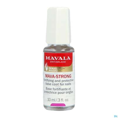 Sie sehen eine Packung Mavala Nagelhaerter Mava-strong O.formaldehy 10ml, Produktbild: 03 Mavala Nagelhaerter Mava-strong O.formaldehy 10ml, A-Nr.: 4523605 - 03