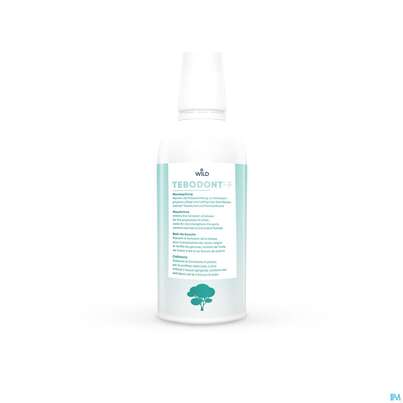 Sie sehen eine Packung Mundwasser/spuelung Tebodont-f Mundspuelung 500ml, Produktbild: 02 Mundwasser/spuelung Tebodont-f Mundspuelung 500ml, A-Nr.: 5682636 - 02