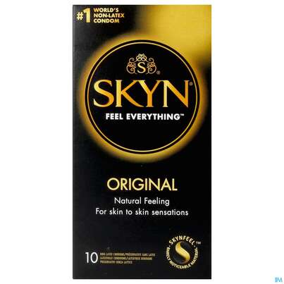 Sie sehen eine Packung Praeservative Blausiegel Skyn 10er 97301 Latexfrei 10st, Produktbild: 02 Praeservative Blausiegel Skyn 10er 97301 Latexfrei 10st, A-Nr.: 4035716 - 02