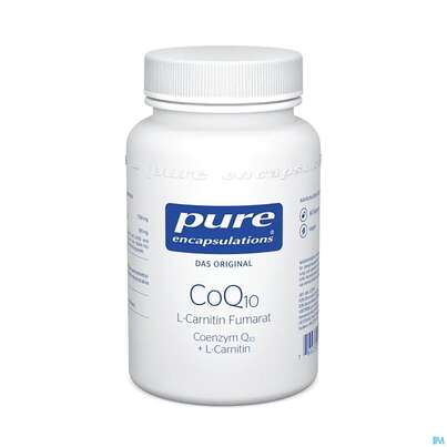 Sie sehen eine Packung Pure Encapsulations Coq10 l-carnitin Fumarat 60 Kapseln, Produktbild: 02 Pure Encapsulations Coq10 l-carnitin Fumarat 60 Kapseln, A-Nr.: 2658376 - 02
