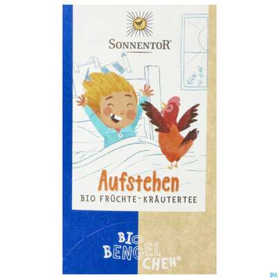 Sie sehen eine Packung Sonnentor Tee/bio Bio-bengelchen Aufstehen 02631 18st, Produktbild: 01 Sonnentor Tee/bio Bio-bengelchen Aufstehen 02631 18st, A-Nr.: 5211718 - 01