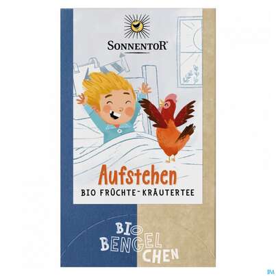 Sie sehen eine Packung Sonnentor Tee/bio Bio-bengelchen Aufstehen 02631 18st, Produktbild: 03 Sonnentor Tee/bio Bio-bengelchen Aufstehen 02631 18st, A-Nr.: 5211718 - 03