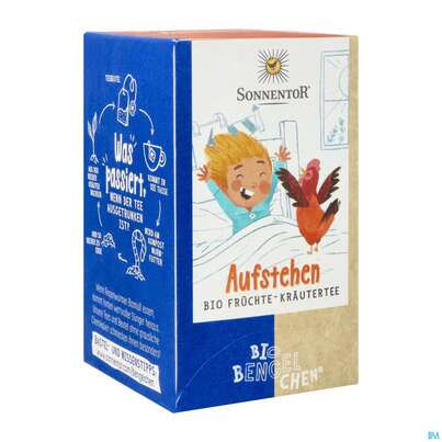 Sie sehen eine Packung Sonnentor Tee/bio Bio-bengelchen Aufstehen 02631 18st, Produktbild: 04 Sonnentor Tee/bio Bio-bengelchen Aufstehen 02631 18st, A-Nr.: 5211718 - 04