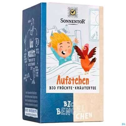 Sie sehen eine Packung Sonnentor Tee/bio Bio-bengelchen Aufstehen 02631 18st, Produktbild: 06 Sonnentor Tee/bio Bio-bengelchen Aufstehen 02631 18st, A-Nr.: 5211718 - 06