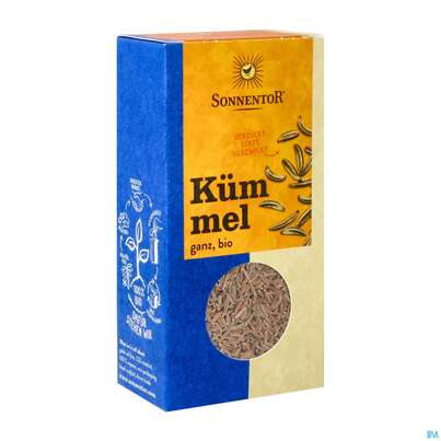 Sie sehen eine Packung Sonnentor Bio Kuemmel Ganz 00302 60g, Produktbild: 02 Sonnentor Bio Kuemmel Ganz 00302 60g, A-Nr.: 3740200 - 02