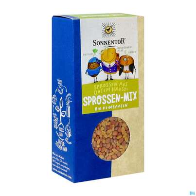 Sie sehen eine Packung Sonnentor Bio Sprossen Mix 00783 120g, Produktbild: 02 Sonnentor Bio Sprossen Mix 00783 120g, A-Nr.: 4150392 - 02
