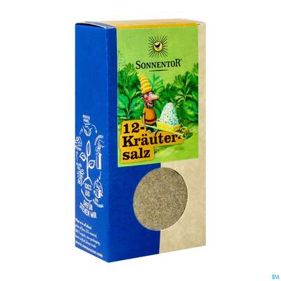 Sie sehen eine Packung Sonnentor Gewuerz/bio 12-kraeuter Salz Packung 00311 120g, Produktbild: 02 Sonnentor Gewuerz/bio 12-kraeuter Salz Packung 00311 120g, A-Nr.: 3390935 - 02