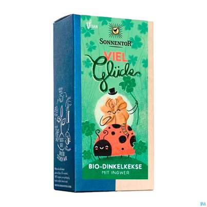 Sie sehen eine Packung Sonnentor Kekse Bio Viel Glueck! 01227 100g, Produktbild: 03 Sonnentor Kekse Bio Viel Glueck! 01227 100g, A-Nr.: 5743757 - 03