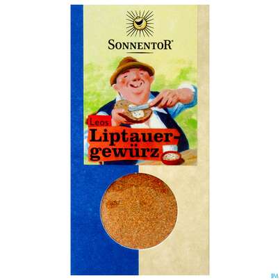 Sie sehen eine Packung Sonnentor Bio Leos Liptauer Gewuerz 00978 60g, Produktbild: 01 Sonnentor Bio Leos Liptauer Gewuerz 00978 60g, A-Nr.: 4357029 - 01