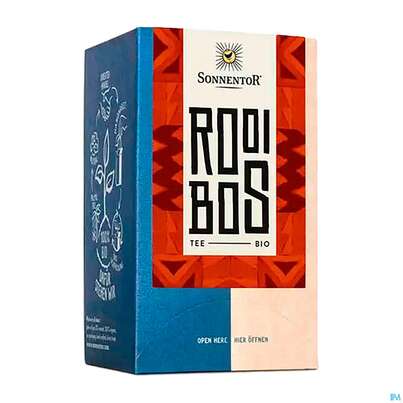 Sie sehen eine Packung Sonnentor Doppelkammerbeutel Rooibos Bio 02615 18st, Produktbild: 03 Sonnentor Doppelkammerbeutel Rooibos Bio 02615 18st, A-Nr.: 5462969 - 03