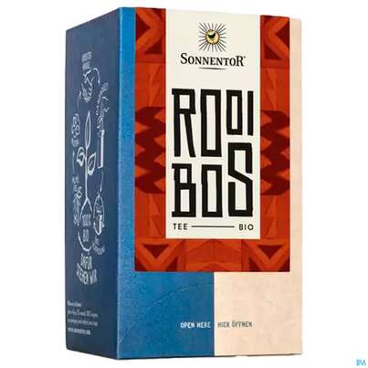 Sie sehen eine Packung Sonnentor Doppelkammerbeutel Rooibos Bio 02615 18st, Produktbild: 04 Sonnentor Doppelkammerbeutel Rooibos Bio 02615 18st, A-Nr.: 5462969 - 04