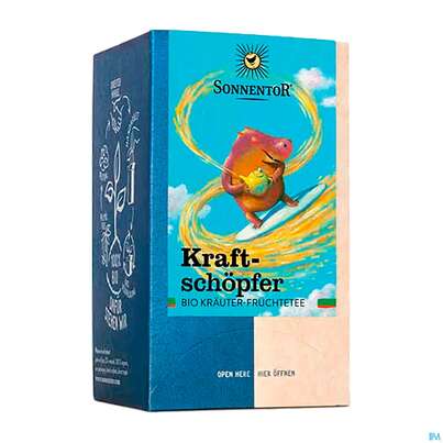 Sie sehen eine Packung Sonnentor Tee/bio Kraftschoepfer 02315 18st, Produktbild: 01 Sonnentor Tee/bio Kraftschoepfer 02315 18st, A-Nr.: 5742344 - 01