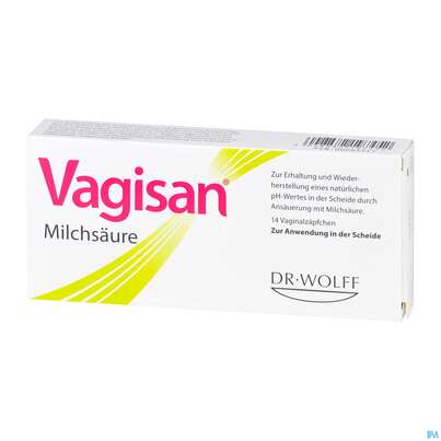 Sie sehen eine Packung Vagisan Milchsaeure Vaginalzaepfchen 14st, Produktbild: 02 Vagisan Milchsaeure Vaginalzaepfchen 14st, A-Nr.: 5814836 - 02