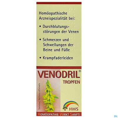 Sie sehen eine Packung Venodril Tropfen z Einnehmen, Flüssigkeit 100ml, Produktbild: 01 Venodril Tropfen z Einnehmen, Flüssigkeit 100ml, A-Nr.: 3764287 - 01