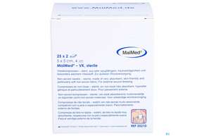 Vlieskompressen 4fach Steril 5x 5cm 2x25 25210 50st, A-Nr.: 4781224 - 01