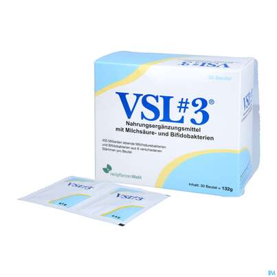 Sie sehen eine Packung Vsl 3 Pulver Beutel 450 Milliarden +milchsaeurebakterien 30st, Produktbild: 03 Vsl 3 Pulver Beutel 450 Milliarden +milchsaeurebakterien 30st, A-Nr.: 4863353 - 03