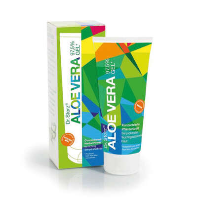 Sie sehen eine Packung Dr. Storz Aloe Vera Gel 100g Tube, Produktbild: 01 Dr. Storz Aloe Vera Gel 100g Tube, A-Nr.: 1565201 - 01