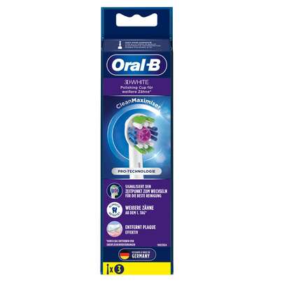 Oral-B Aufsteckbürsten Clean 3D White CleanMaximizer 3er, A-Nr.: 4492744 - 01