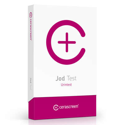 Sie sehen eine Packung cerascreen Jod Test, Produktbild: 01 cerascreen Jod Test, A-Nr.: 5839374 - 01
