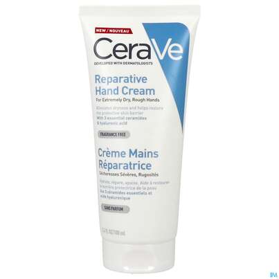 Sie sehen eine Packung Cerave Regenerierende Handcreme 100ml, Produktbild: 02 Cerave Regenerierende Handcreme 100ml, A-Nr.: 5381975 - 02