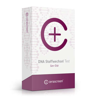 Sie sehen eine Packung cerascreen DNA Stoffwechsel Test, Produktbild: 01 cerascreen DNA Stoffwechsel Test, A-Nr.: 5638523 - 01