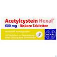 Acetylcystein-hexal Lösbare Tabl 600mg 10st, A-Nr.: 3771689 - 01