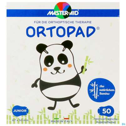 Sie sehen eine Packung Augenokklusionspflaster Ortopad Junior 72021 50st, Produktbild: 01 Augenokklusionspflaster Ortopad Junior 72021 50st, A-Nr.: 1818837 - 01