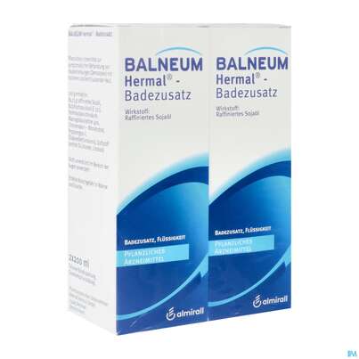 Sie sehen eine Packung Balneum-hermal Badezusatz Bp2x2 400ml, Produktbild: 02 Balneum-hermal Badezusatz Bp2x2 400ml, A-Nr.: 2463885 - 02