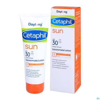 Sie sehen eine Packung Sonnenprodukte Cetaphil Sun Daylong Liposomale Lotion Spf30 100ml, Produktbild: 04 Sonnenprodukte Cetaphil Sun Daylong Liposomale Lotion Spf30 100ml, A-Nr.: 5129632 - 04