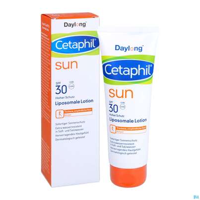 Sie sehen eine Packung Sonnenprodukte Cetaphil Sun Daylong Liposomale Lotion Spf30 100ml, Produktbild: 05 Sonnenprodukte Cetaphil Sun Daylong Liposomale Lotion Spf30 100ml, A-Nr.: 5129632 - 05