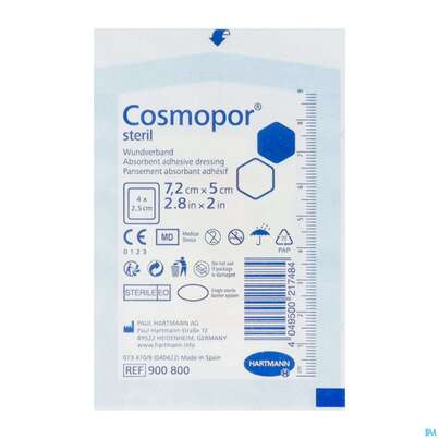 Wundverband Cosmopor Steril Selbstklebend 7,2x 5cm 1st, A-Nr.: 3012794 - 02