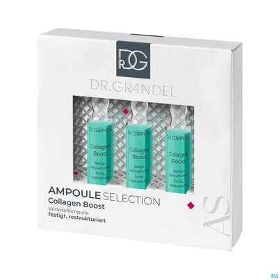 Sie sehen eine Packung Dr.grandel Professional Collection Ampulle 3x3ml Collagen Boost 41670 9ml, Produktbild: 01 Dr.grandel Professional Collection Ampulle 3x3ml Collagen Boost 41670 9ml, A-Nr.: 5212238 - 01