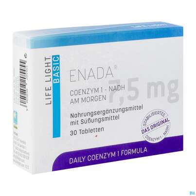 Sie sehen eine Packung Enada N.a.d.h Dr.birkmayer Tabl 7,5mg 30st, Produktbild: 02 Enada N.a.d.h Dr.birkmayer Tabl 7,5mg 30st, A-Nr.: 2963903 - 02