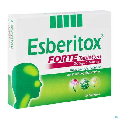 Sie sehen eine Packung Esberitox Forte Tabl 20st, Produktbild: 02 Esberitox Forte Tabl 20st, A-Nr.: 5521821 - 02