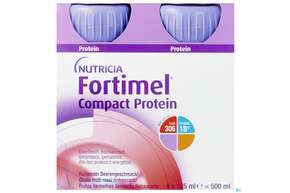 Fortimel/compact/protein 125ml/trinknahrung Kuehlende Beere 4st, A-Nr.: 5282492 - 01