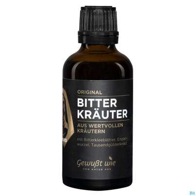 Sie sehen eine Packung Gewusst Wie Hildegard Bitterkraeuter 50ml, Produktbild: 02 Gewusst Wie Hildegard Bitterkraeuter 50ml, A-Nr.: 5067196 - 02
