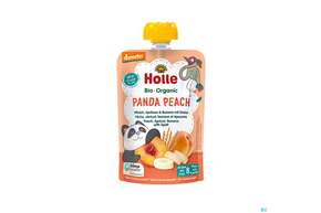 Holle Demeter Bio Fruechtepueree Ab 1 Jahr Panda Peach Pfirsich Aprikose/banane+dinkel 100g, A-Nr.: 5080759 - 01
