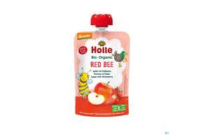 Holle Demeter Bio Fruechtepueree Ab 1 Jahr Red Bee Apfel/erdbeere 100g, A-Nr.: 5080707 - 01
