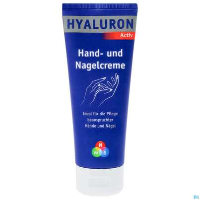 Sie sehen eine Packung Hws Hyaluron Activ Hand- Und Nagelcreme 75ml, Produktbild: 01 Hws Hyaluron Activ Hand- Und Nagelcreme 75ml, A-Nr.: 4847584 - 01
