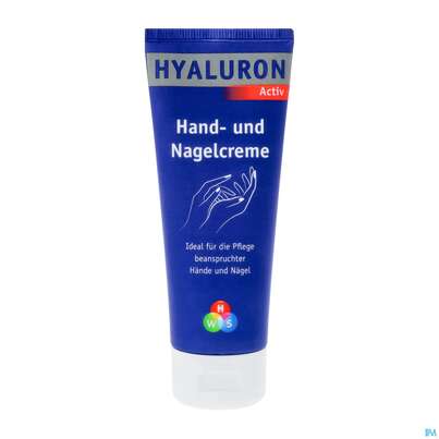 Sie sehen eine Packung Hws Hyaluron Activ Hand- Und Nagelcreme 75ml, Produktbild: 02 Hws Hyaluron Activ Hand- Und Nagelcreme 75ml, A-Nr.: 4847584 - 02