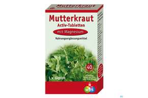 Hws Mutterkraut Activ-tabletten 40 Stk., A-Nr.: 1810089 - 01