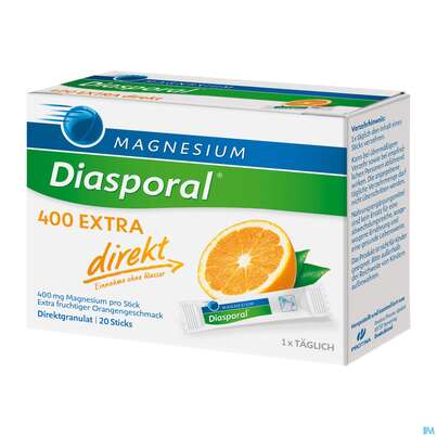 Sie sehen eine Packung Magnesium Diasporal/400 Extra Direkt Direktgranulat 20st, Produktbild: 05 Magnesium Diasporal/400 Extra Direkt Direktgranulat 20st, A-Nr.: 3870836 - 05