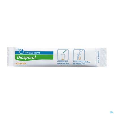 Sie sehen eine Packung Magnesium Diasporal/400 Extra/trinkgranulat 20st, Produktbild: 06 Magnesium Diasporal/400 Extra/trinkgranulat 20st, A-Nr.: 3870799 - 06