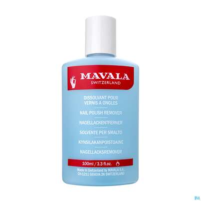 Sie sehen eine Packung Mavala Nagellackentferner Blau 100ml, Produktbild: 03 Mavala Nagellackentferner Blau 100ml, A-Nr.: 3054367 - 03