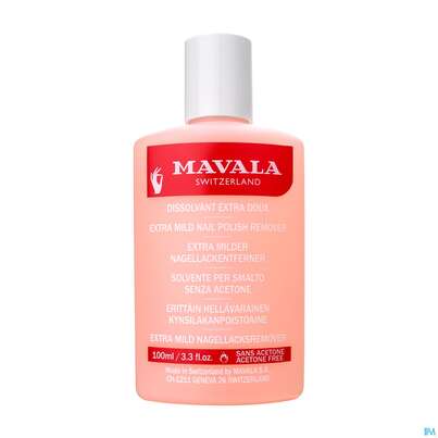Sie sehen eine Packung Mavala Nagellackentferner Rosa 100ml, Produktbild: 04 Mavala Nagellackentferner Rosa 100ml, A-Nr.: 3054373 - 04