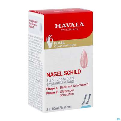 Sie sehen eine Packung Mavala Nagel Verstaerker 2x10m 20ml, Produktbild: 03 Mavala Nagel Verstaerker 2x10m 20ml, A-Nr.: 2976739 - 03